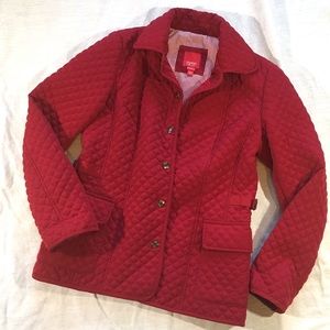 Esprit quilted insulated button jacket size M
